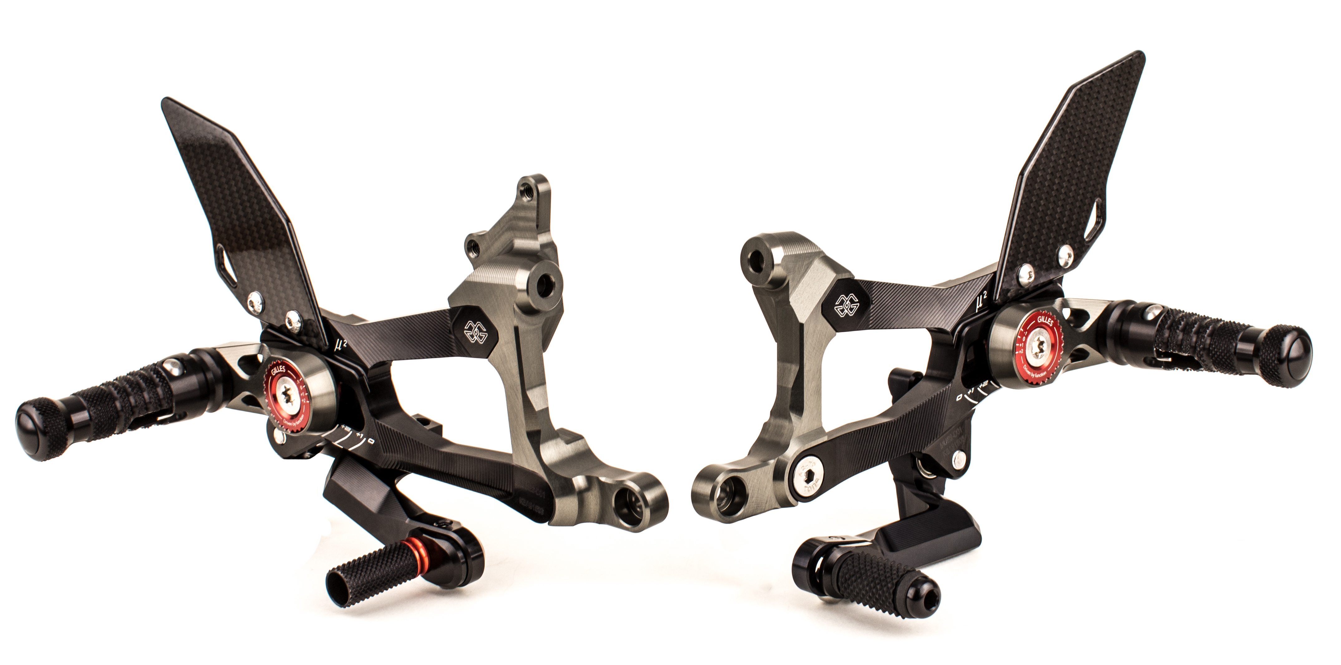 Gilles MUE2 Rearsets for Ducati Panigale V4 / S / R / Speciale (18-24) Gilles MUE2 Rearsets for Ducati Panigale V4 / S / R / Speciale (18-24)